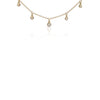 Gwen Graduated Bezel Diamond Necklace 14K