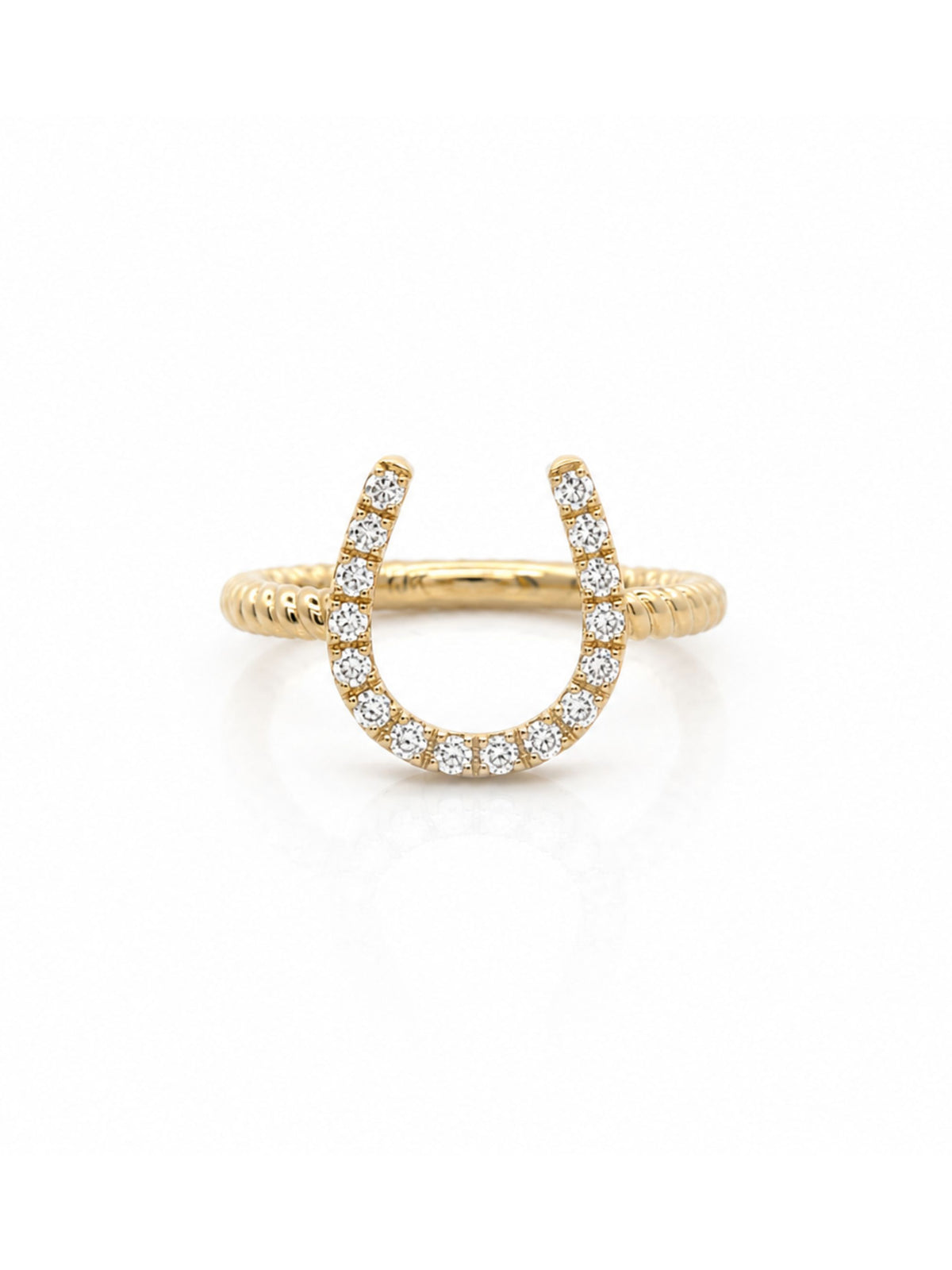 Harlow Horseshoe Diamond Ring 14K