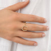 Harlow Horseshoe Diamond Ring 14K