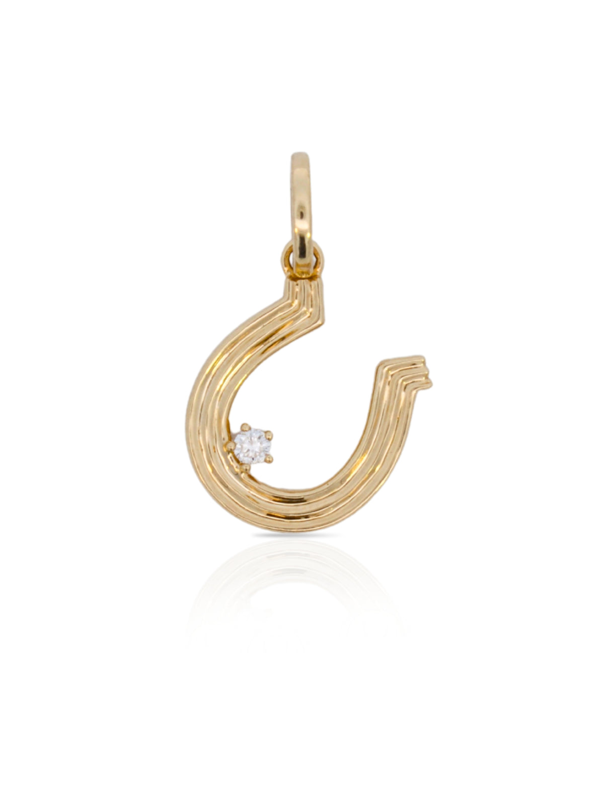Haven Diamond Horseshoe Charm 14K