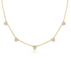 Hallie Diamond Heart Necklace 14K