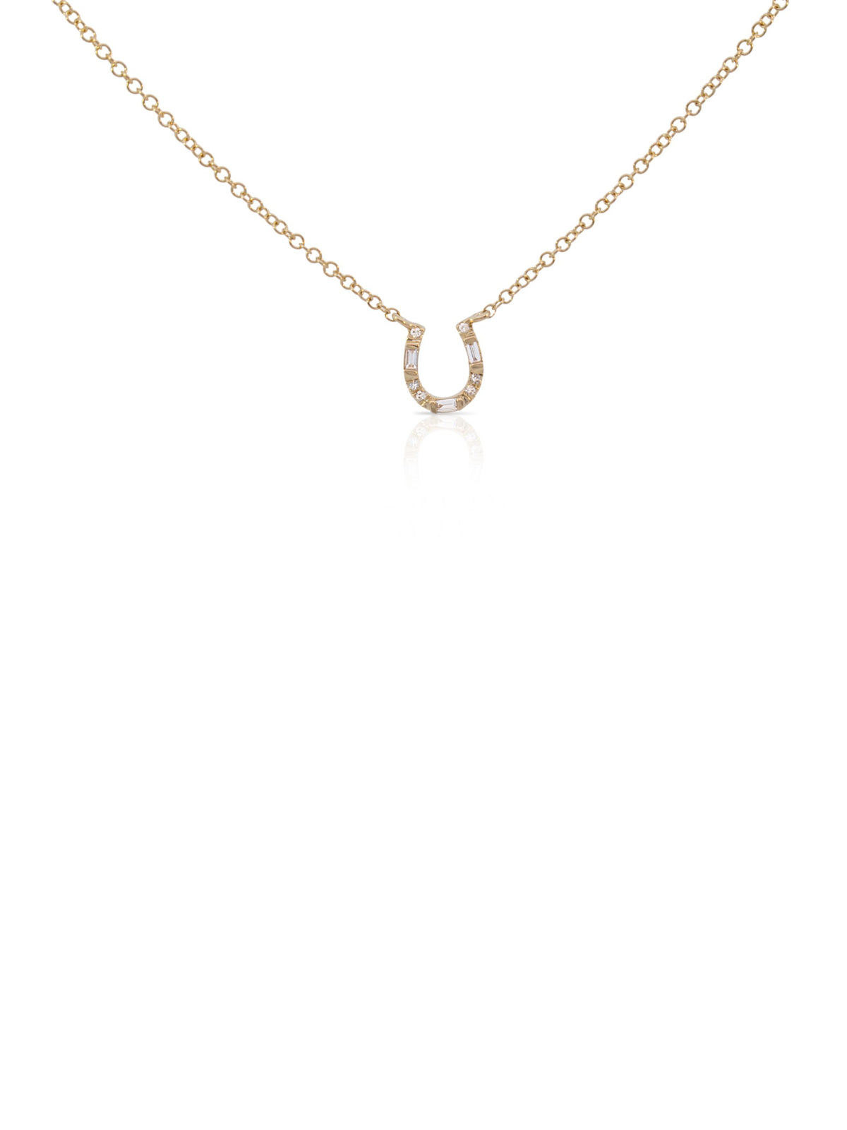 Heidi Horseshoe Diamond Necklace 14K