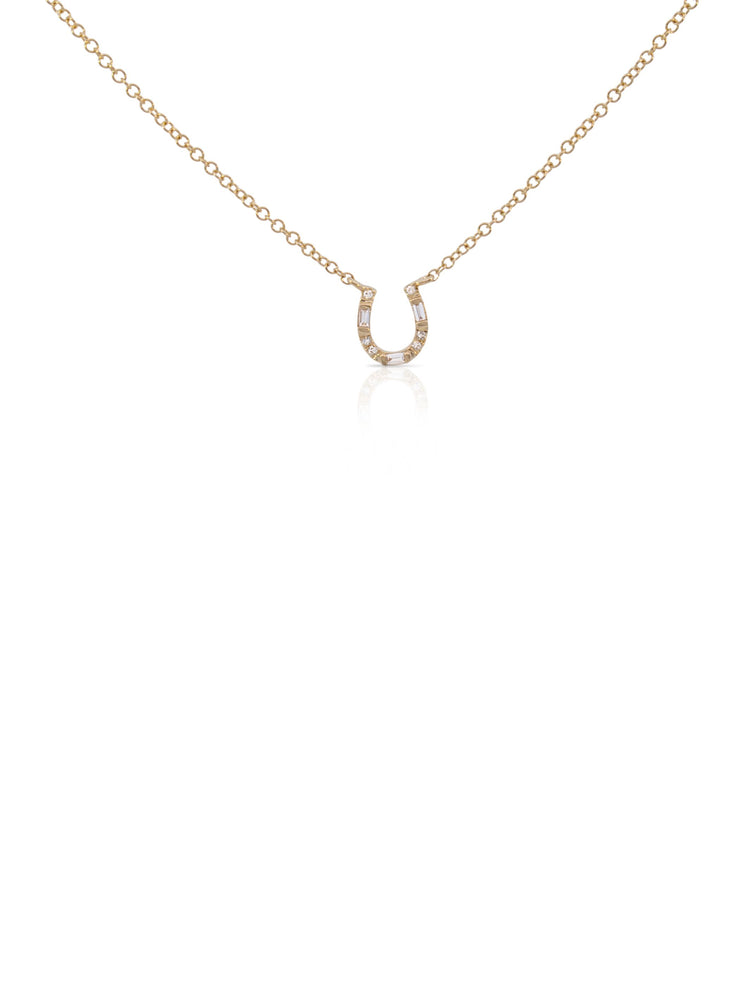 Heidi Horseshoe Diamond Necklace 14K