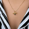 Honey Bee Diamond Charm 14K