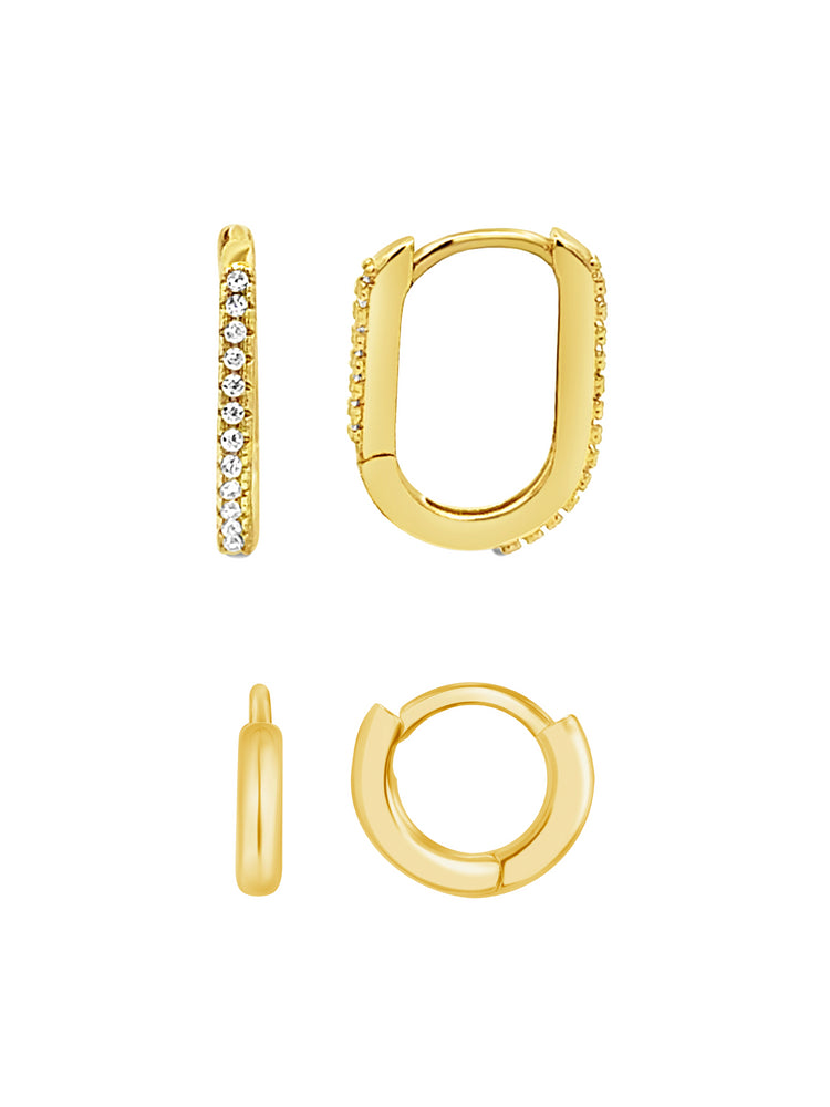 The Perfect Pair Huggie Earring Set