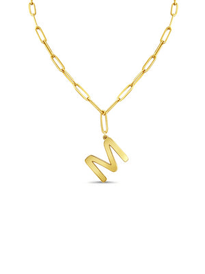 Goldie Initial Pendant Necklace