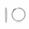 Inside Out Lab Diamond Hoop Earrings 14K
