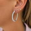 Inside Out Lab Diamond Hoop Earrings 14K