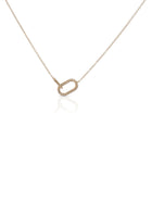 Iris Interlocked Diamond Link Necklace 14K