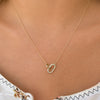 Iris Interlocked Diamond Link Necklace 14K