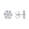 Julie Flower Diamond Stud Earrings 14K
