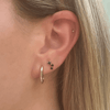 Curved Trio Stud 14K