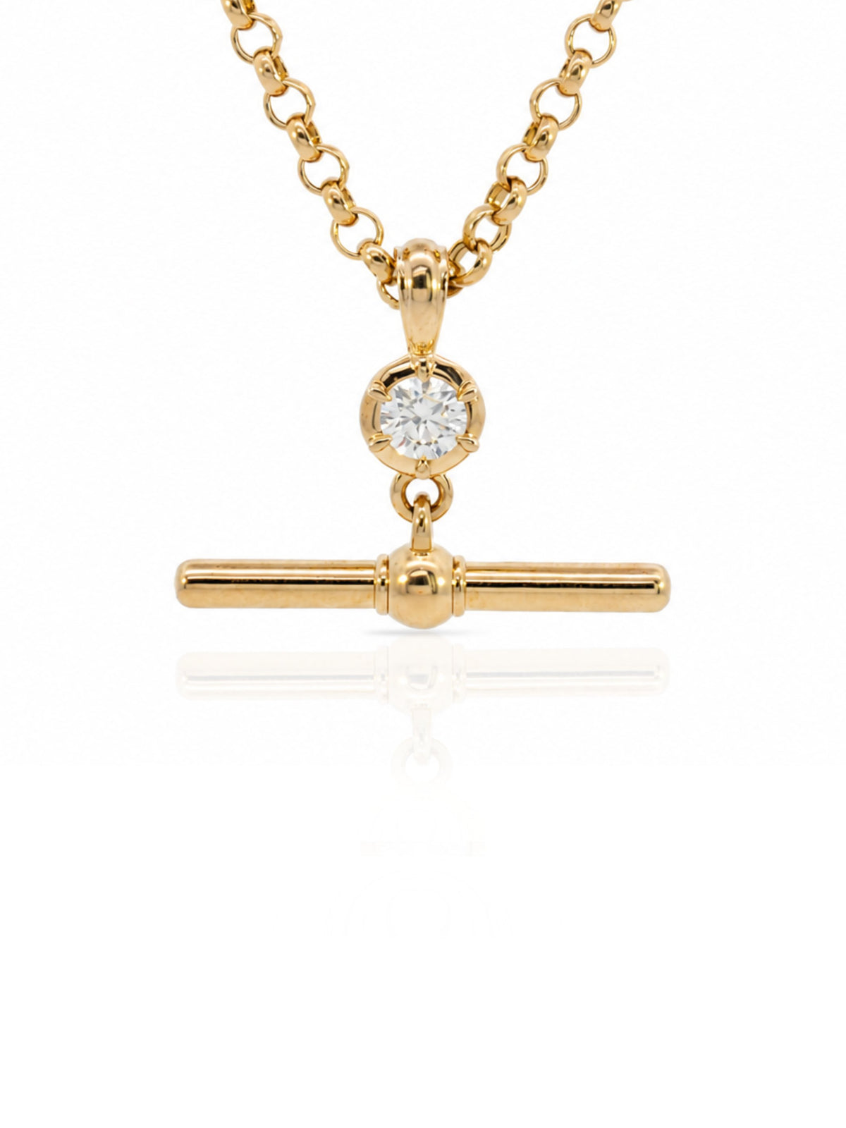 Kristin Diamond Bar Necklace 14K