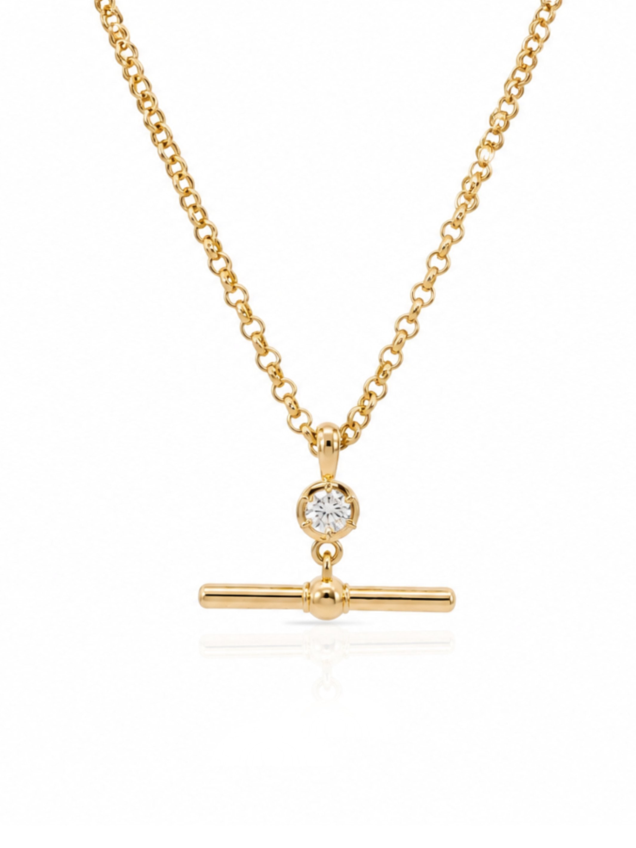 Kristin Diamond Bar Necklace 14K