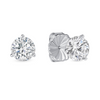 Round Lab Diamond Studs 14K
