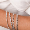 Lab Diamond Bezel Tennis Bracelets - Oval 14K
