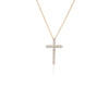 Lanie Lab Diamond Cross Necklace 14K