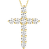 Savannah Diamond Cross Pendant 14K
