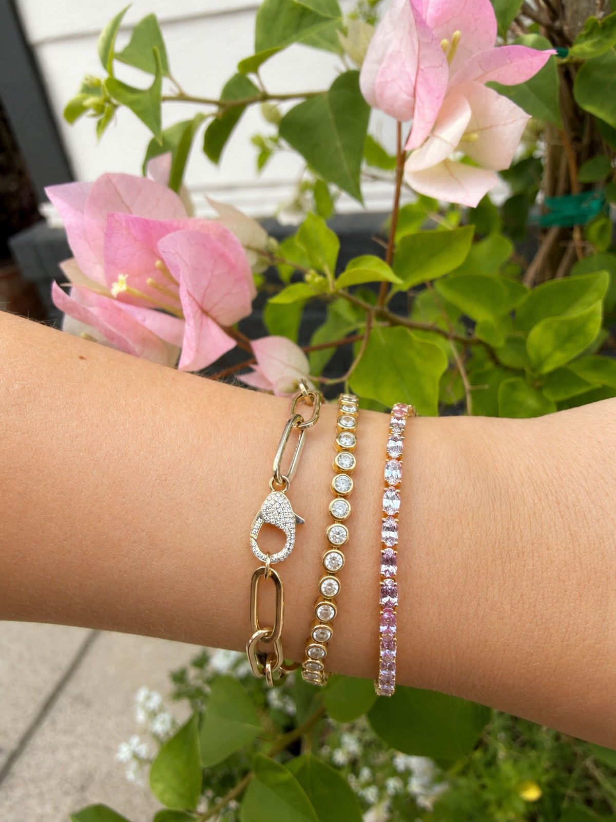 Layla Diamond Lobster Clasp Bracelet 14K