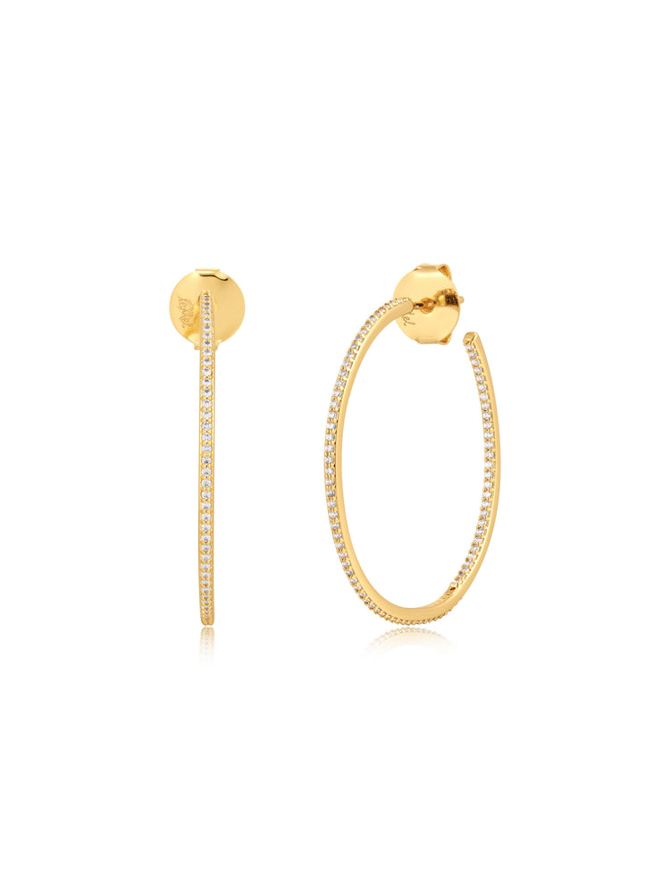 Ophelia CZ Hoop Earrings
