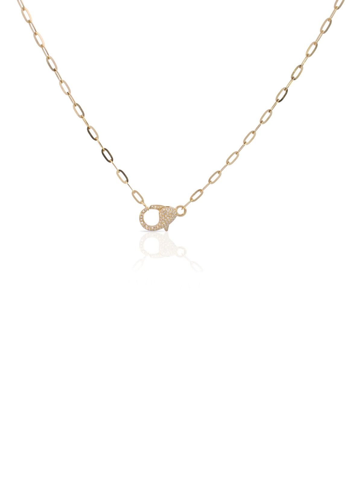 Lilah Diamond Lobster Clasp Necklace 14K