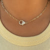 Lilah Diamond Lobster Clasp Necklace 14K