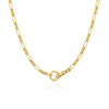 Link and Lock Mixed Chain 14K