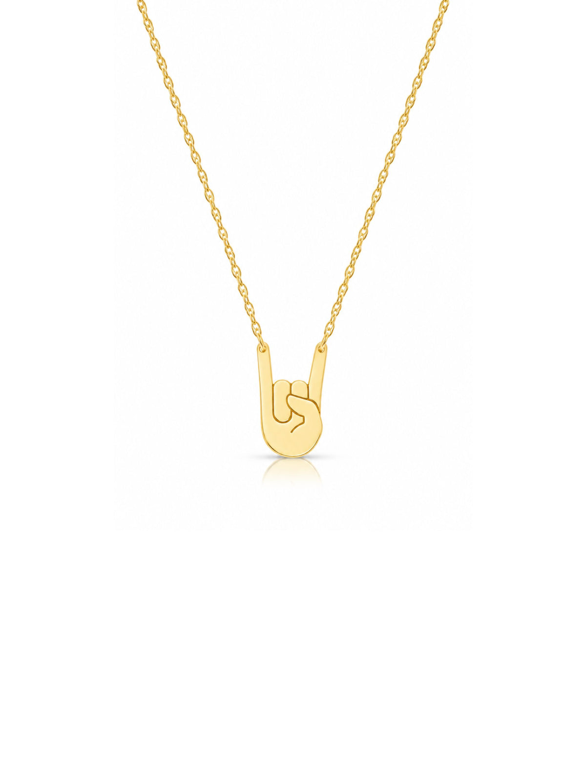 Longhorn Necklace 14K