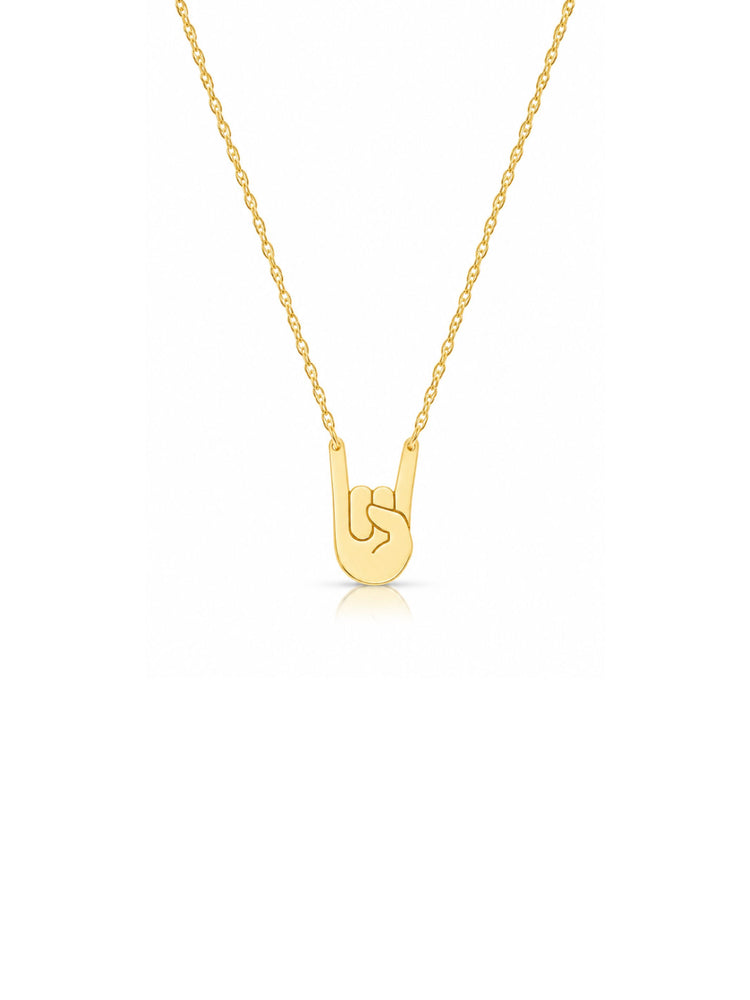 Longhorn Necklace 14K