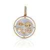 Lucky Charm Mother of Pearl and Diamond Pendant 14K