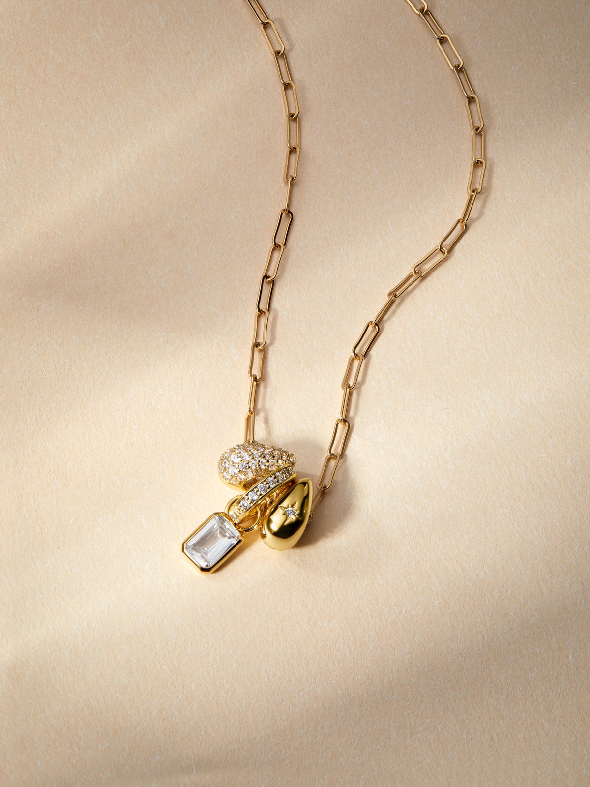 Lucy Bezel Charm Necklace