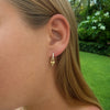Lucy Heart Charm Huggie Earrings
