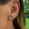 Gigi Flower Stud Earrings 14K