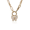 Maggie Mother of Pearl Butterfly Charm 14K