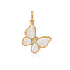 Maggie Mother of Pearl Butterfly Charm 14K
