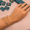 Mahj Diamond Hand Chain 14K