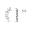 Juliette Diamond Climber Stud Earrings 18K