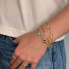 Maya Turquoise Heart Bracelet 14K