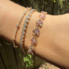 Meadow Flower Sapphire Tennis Bracelet 14K