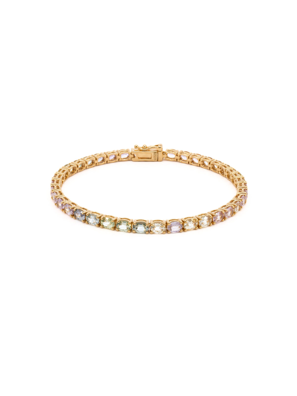 Meadow Multicolor Sapphire Tennis Bracelet 14K