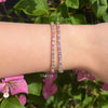 Meadow Multicolor Sapphire Tennis Bracelet 14K
