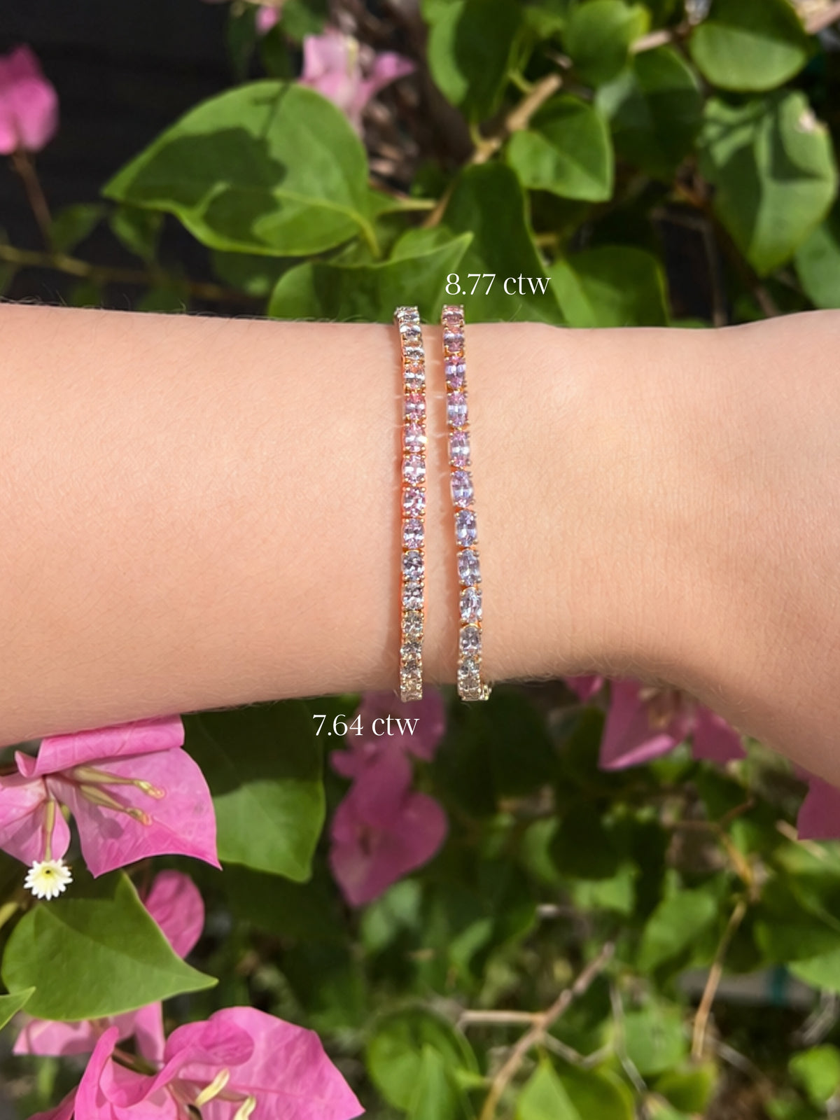 Meadow Multicolor Sapphire Tennis Bracelet 14K