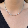 Lab Grown Tennis Necklace 14K