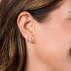 Mini Diamond Huggie Earrings 14K