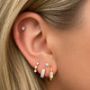 Mini Diamond Stud Earring 14K