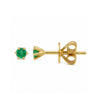 Mini Emerald Stud Earring 14K