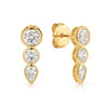 Blaire Bezel Mixed Shape CZ Stud