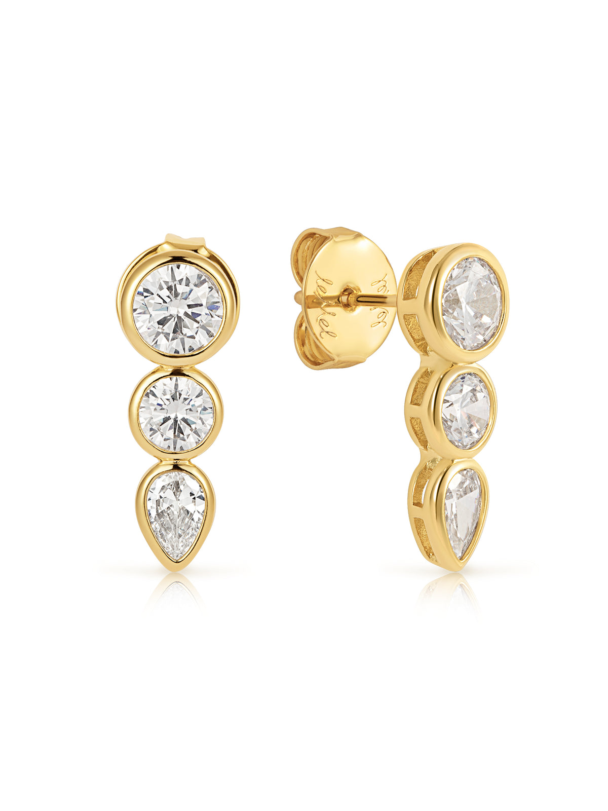 Blaire Bezel Mixed Shape CZ Stud