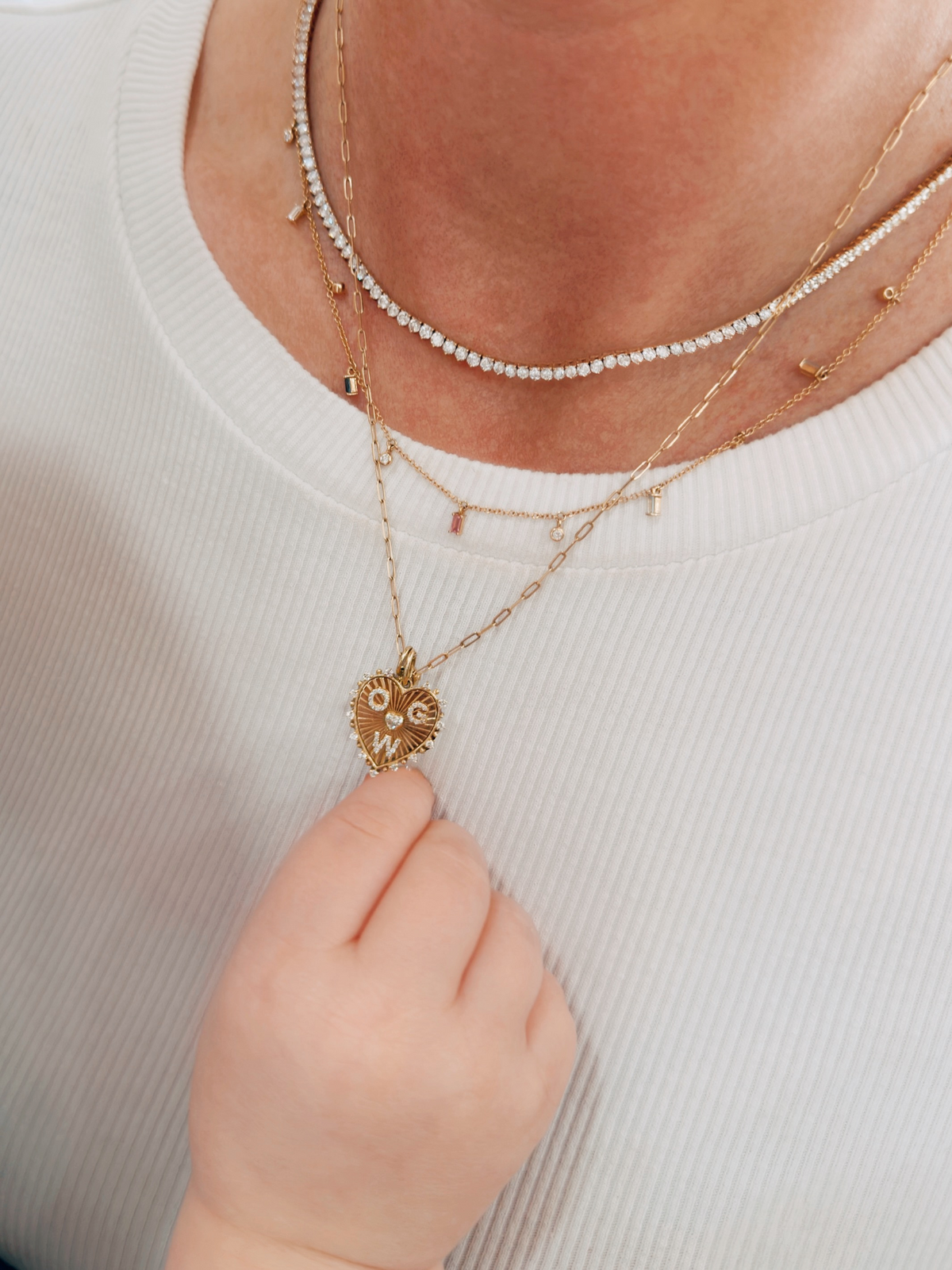 The Family Heart Pendant 14K