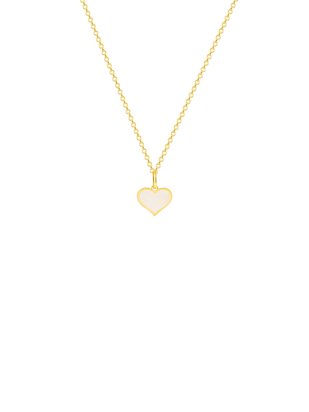 Sophie Heart Charm Necklace 14K